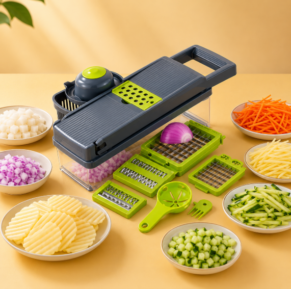 16-in-1 Veggie Chopper That Cuts Meal Prep From 40 Minutes to 5
